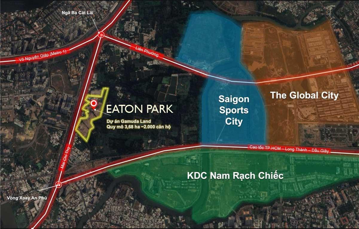 Vị trí dự án Eaton Park