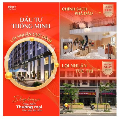 ĐẦU TƯ THÔNG MINH  LỢI NHUẬN CỰC ĐỈNH VỚI SHOPHOUSE PICITY HIGH PARK