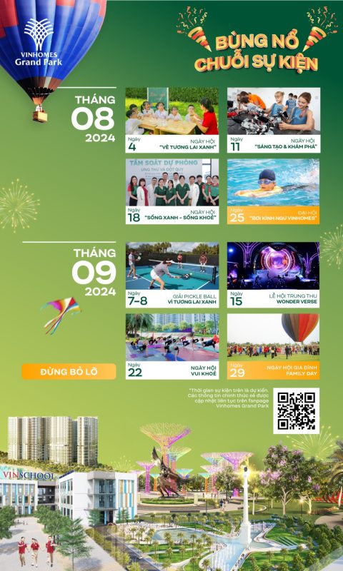 *BẠN ĐÃ SẴN SÀNG BÙNG NỔ CẢM XÚC VỚI CHUỖI SỰ KIỆN TẠI VINHOMES GRAND PARK*